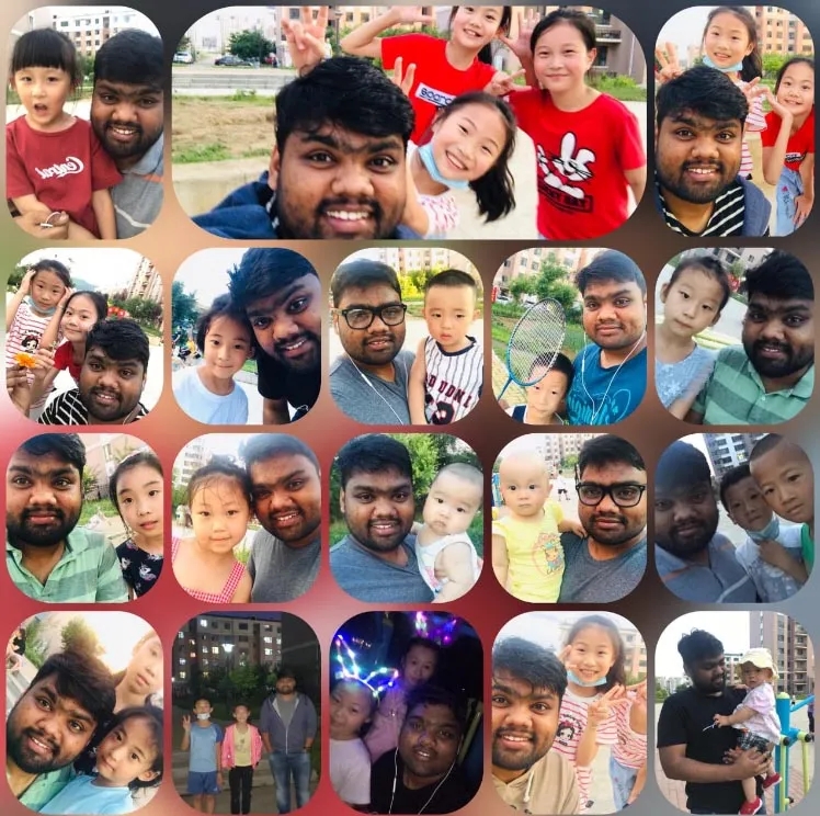 Roshan與中國小朋友