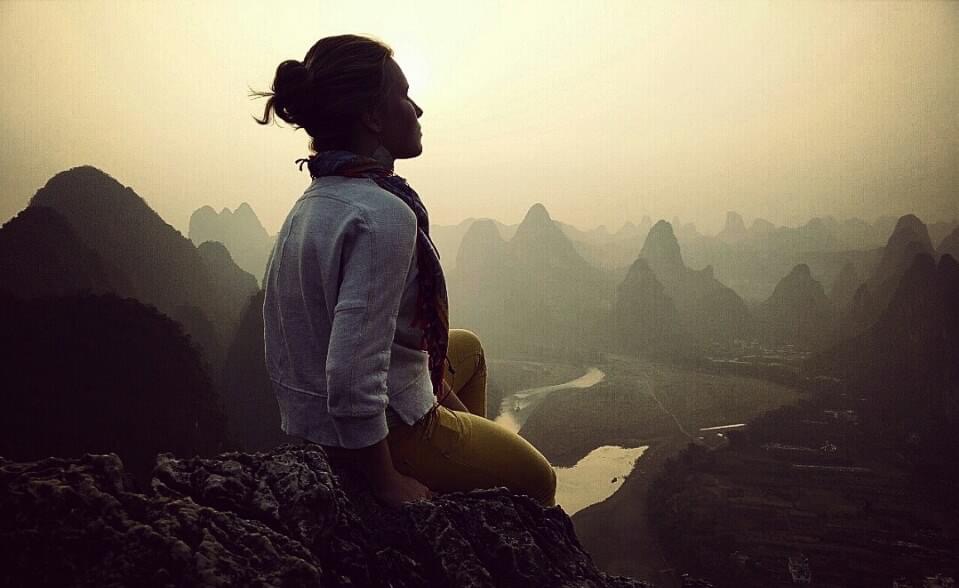 Xinping Village Guilin, mt. Laozhai, on the same trip with Sjoe. Loved that view so much, went back twice – when my mom and best friends visited.