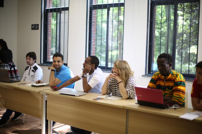 This one in the classroom at zhijiang campus with my classmates