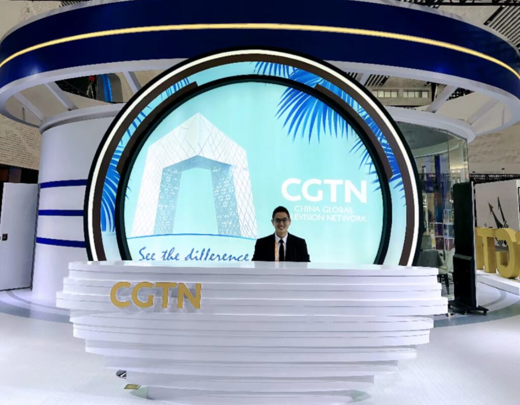 Participating as an Exhibitor for Haikou International Consumer Expo and having an interview with CGTN (China Global Television Network)